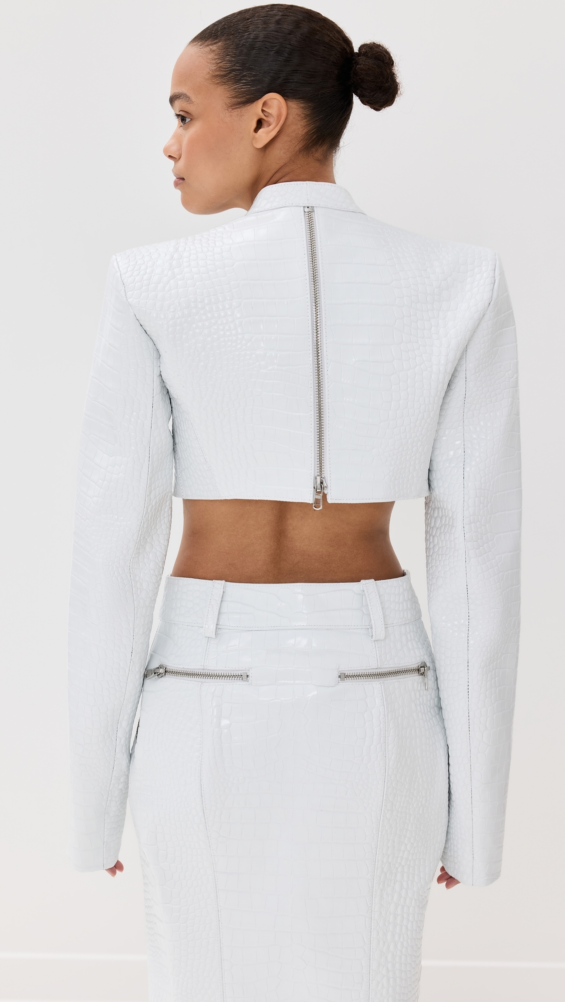 Cropped Jacket White
