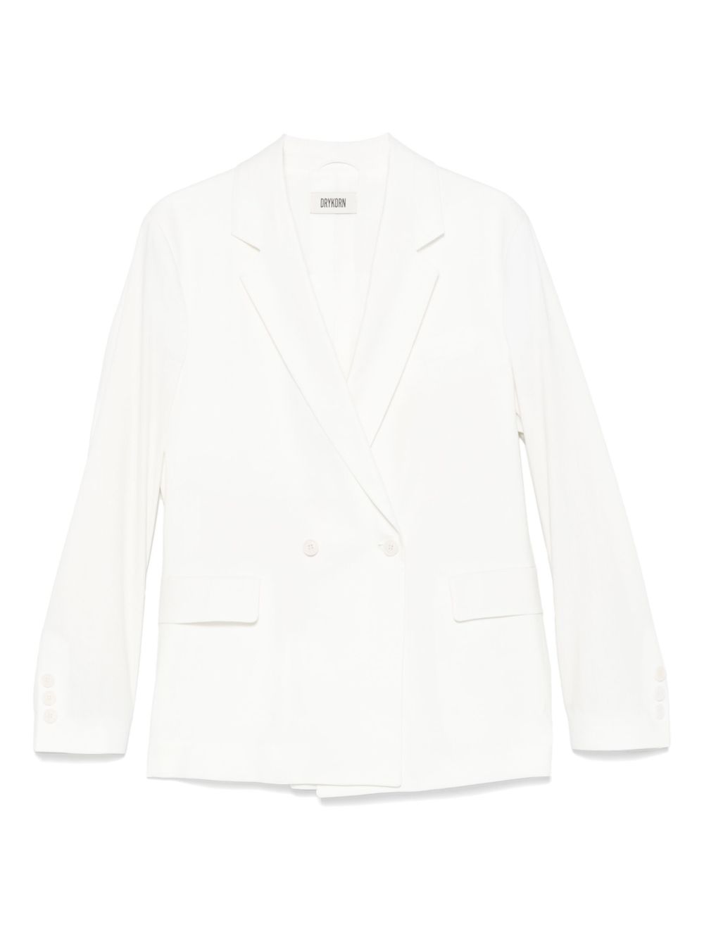 Double-breasted blazer - White