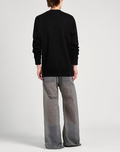 Man Sweatshirt Black Size S Cotton, Elastane