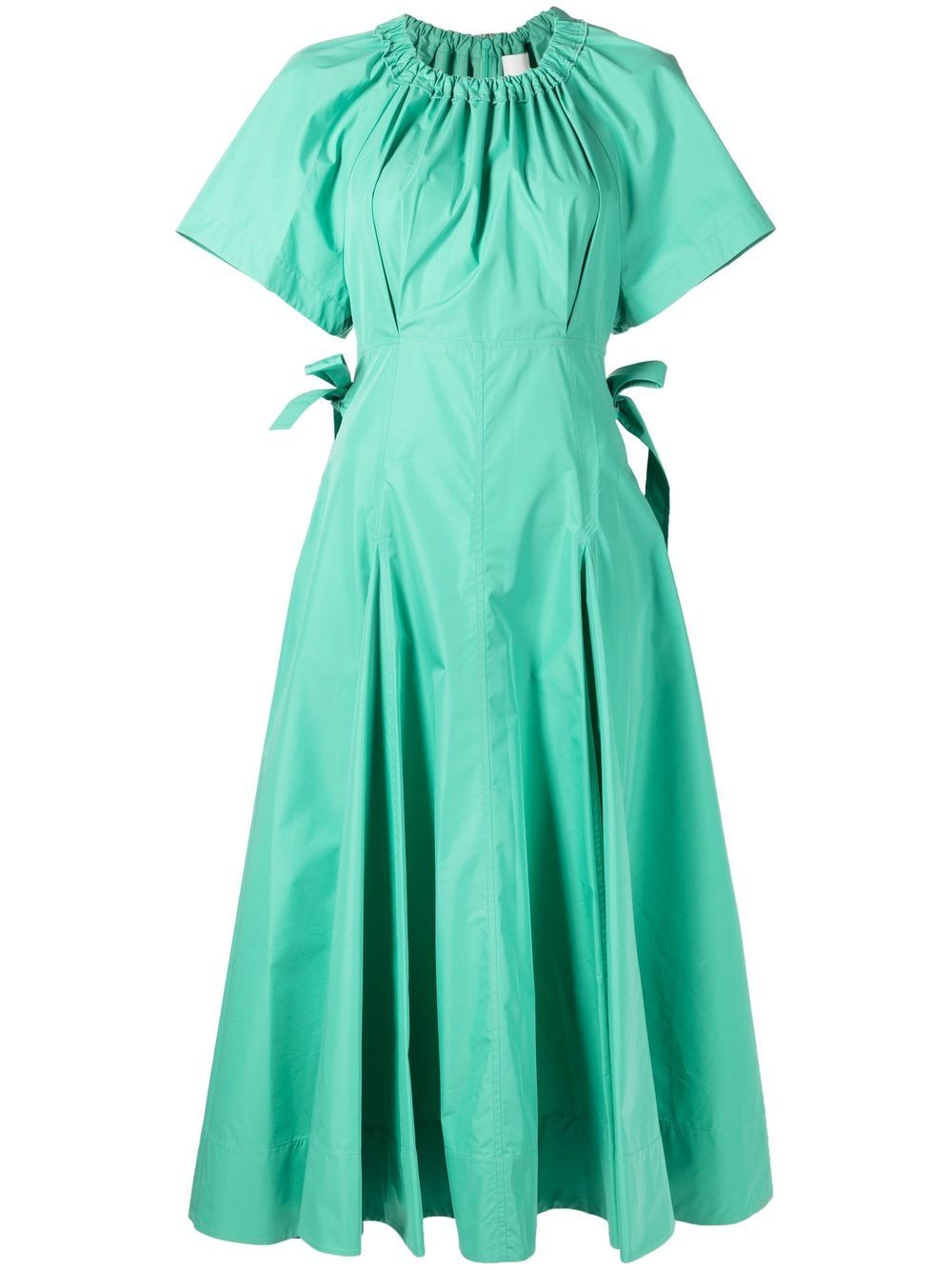 Ladybug ruched midi dress - Green