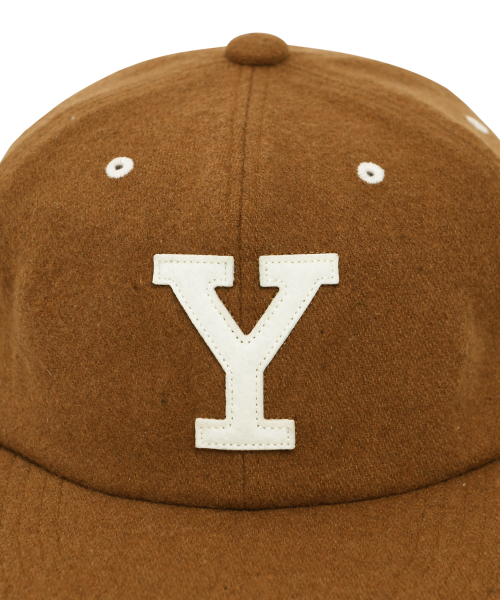 Wool Leather Strap Cap_Brown