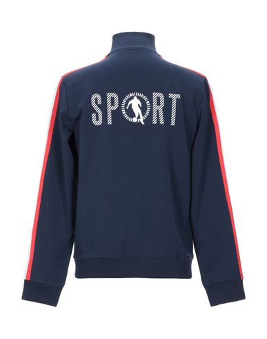 Bikkembergs Man Sweatshirt Midnight blue Size S Cotton, Elastane