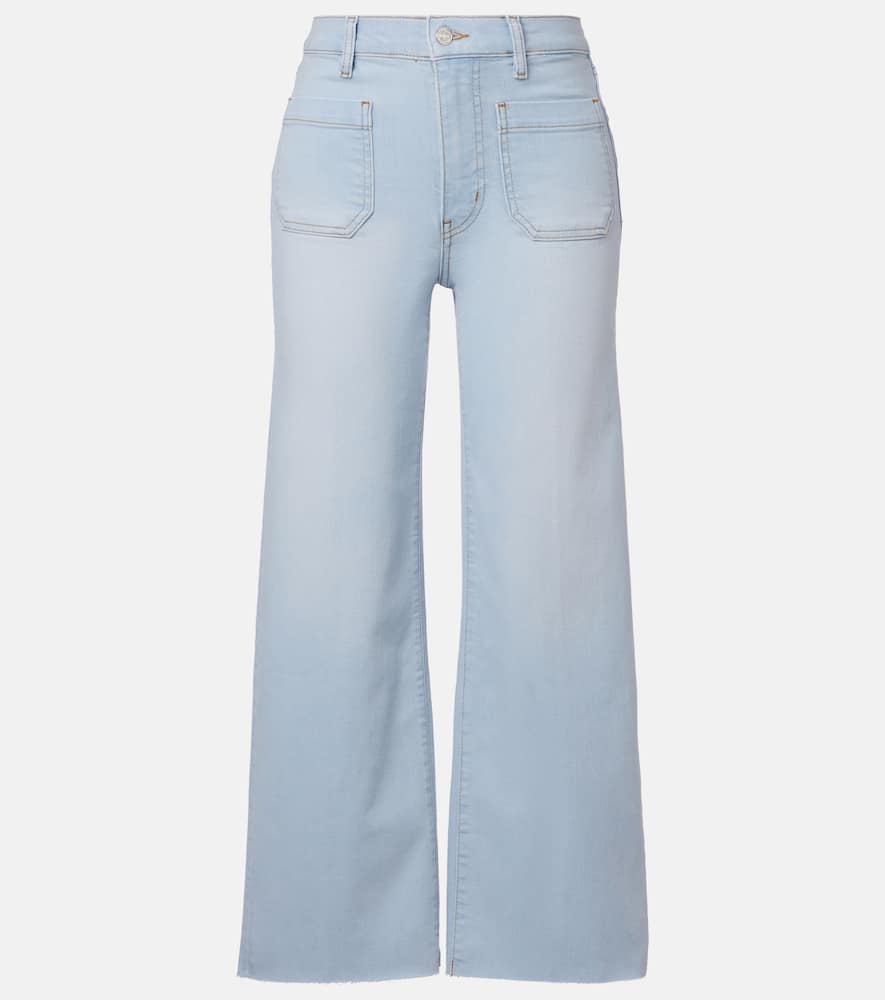 Anchor high-rise wide-leg jeans