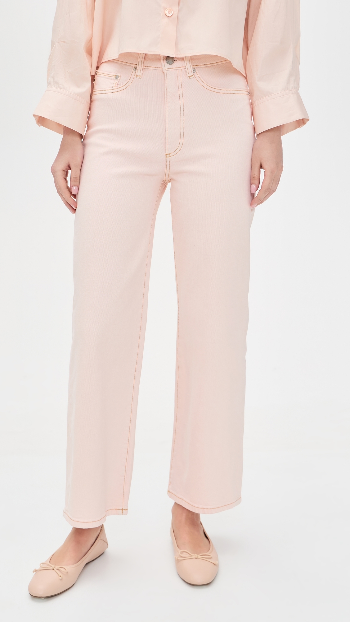 Karmine Refined Wide Leg Jeans Ballet