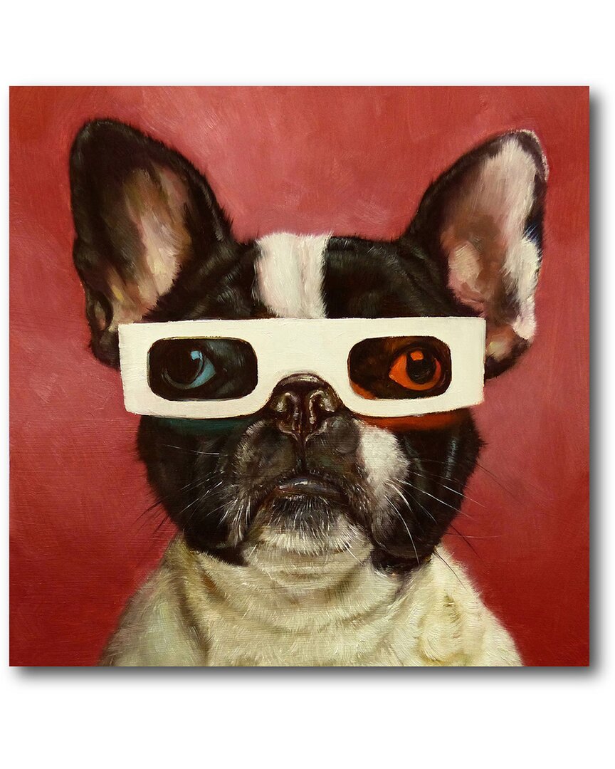 3D Dog Canvas Wall Art
