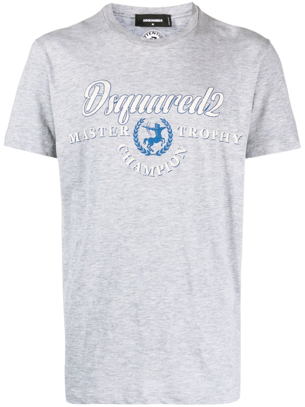 Logo-print cotton-blend T-shirt - Grey
