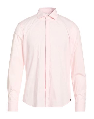 Man Shirt Light pink Size 16 Cotton, Elastane