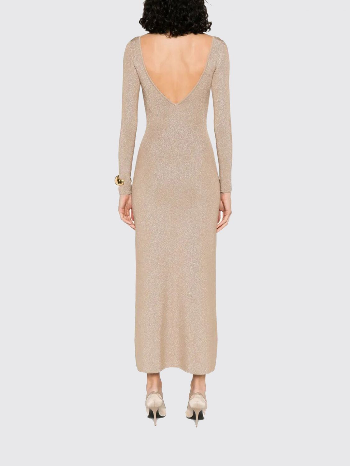 Boat-neck dress - Neutrals