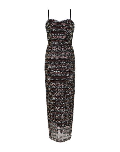 Woman Maxi dress Black Size 8 Polyester