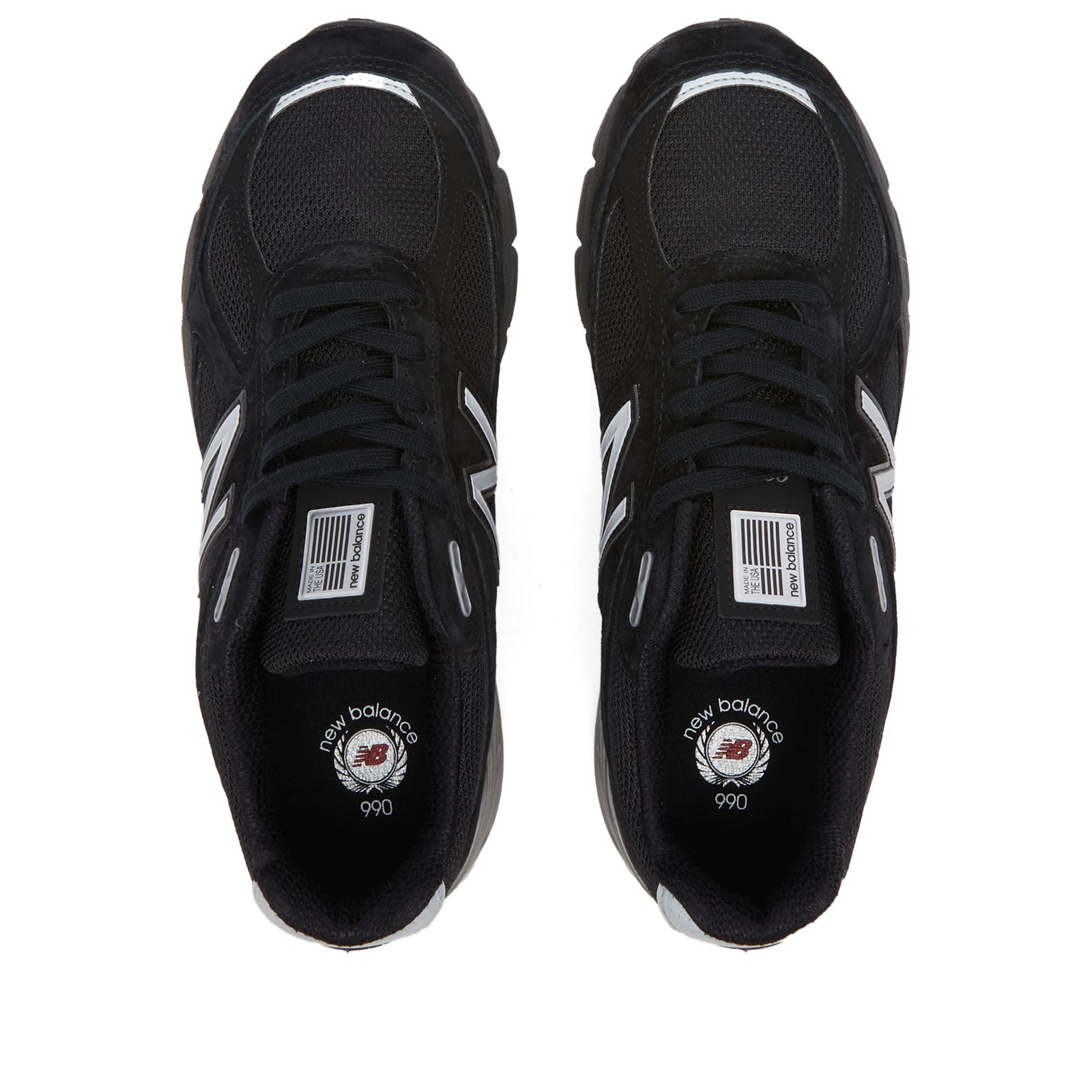 U990BL4 - Made in USA Sneakers in Black
