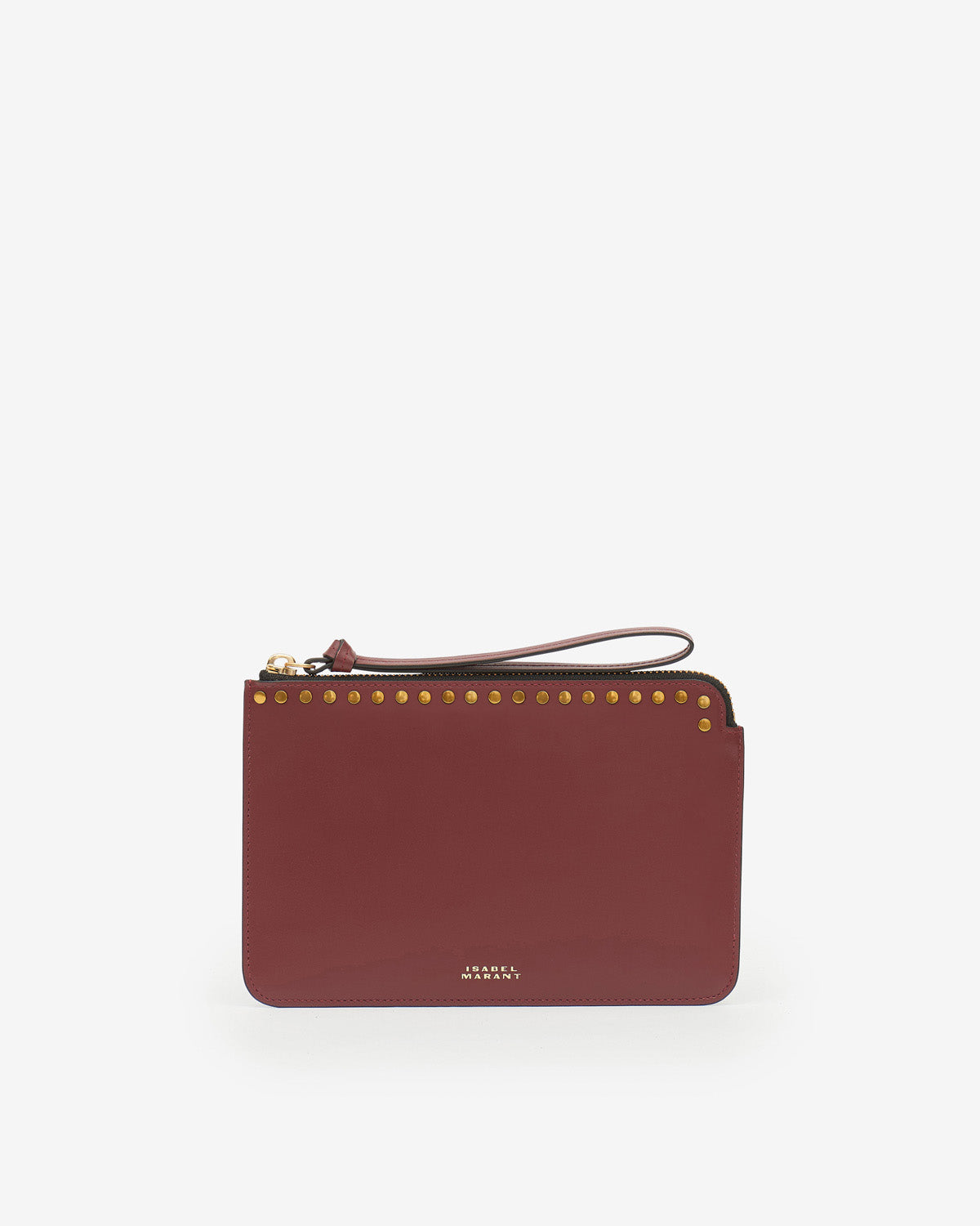 Flat Pouch Clutch - Women - Burgundy -