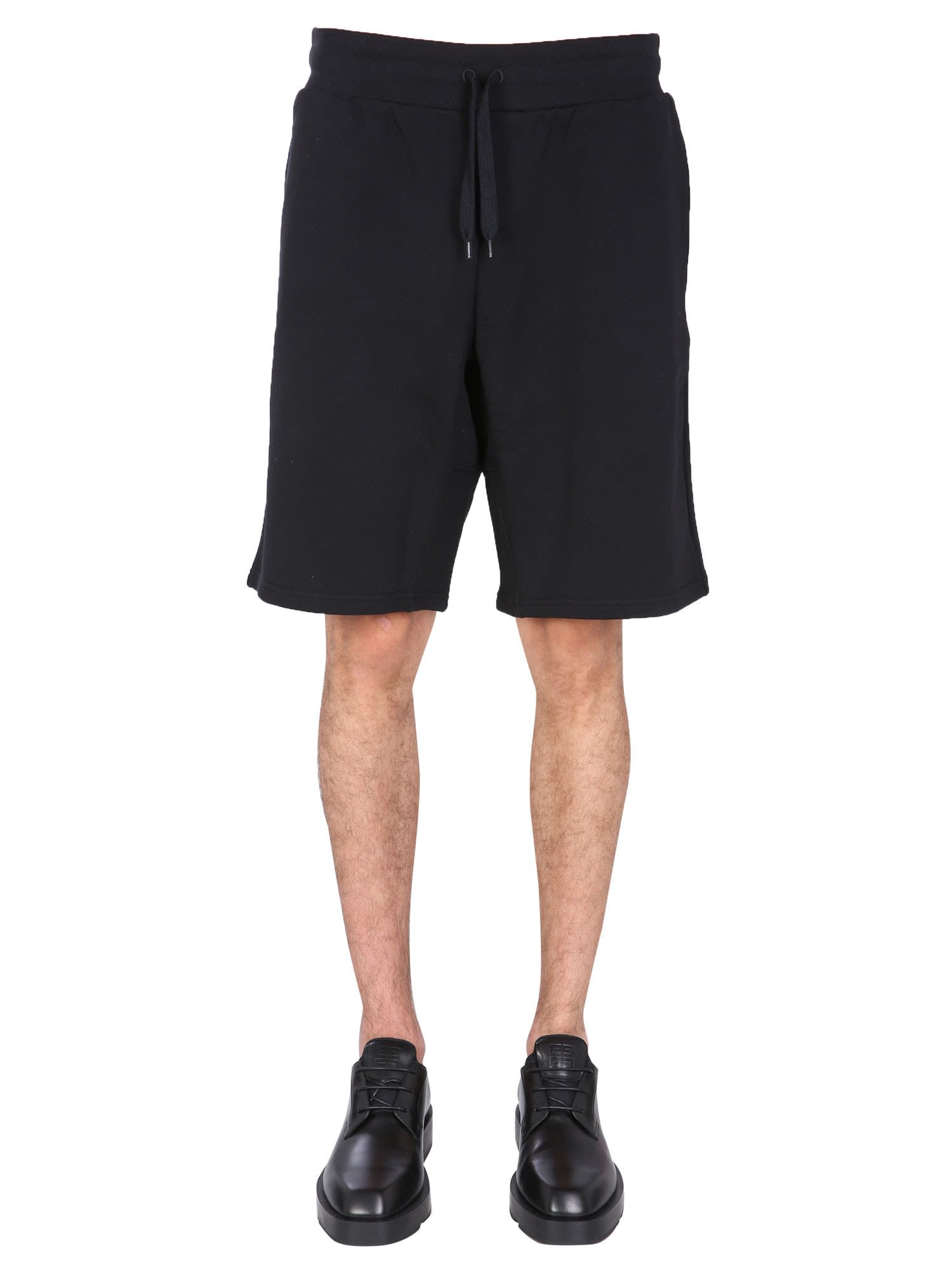 Bermuda With Logo Embroidered