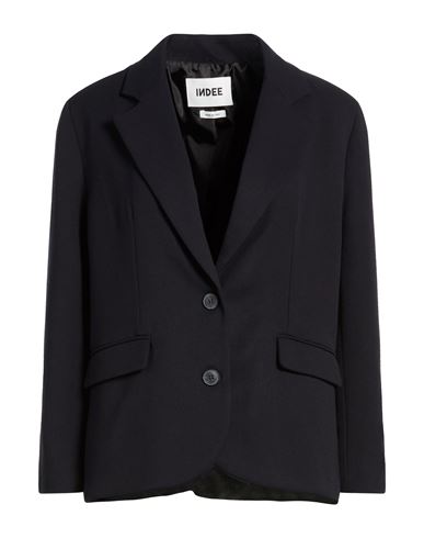 Woman Blazer Navy Size L Polyester, Viscose, Elastane
