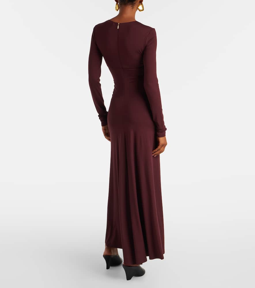 Doppia gathered maxi dress