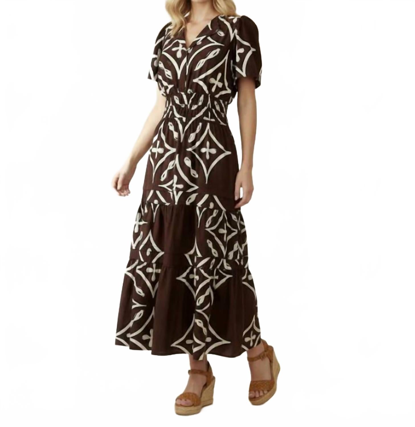 Teresa Dress In Brown