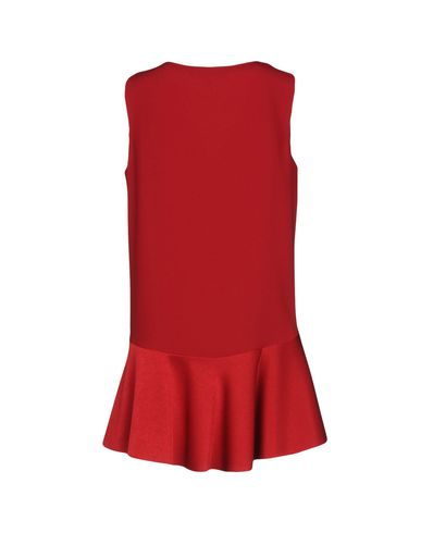 Woman Top Red Size 6 Triacetate, Polyester