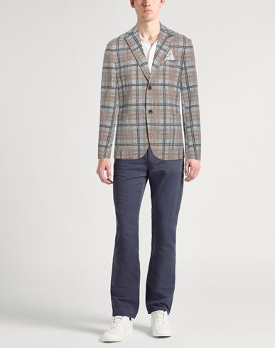 Man Blazer Taupe Size 40 Cotton, Polyester, Elastane
