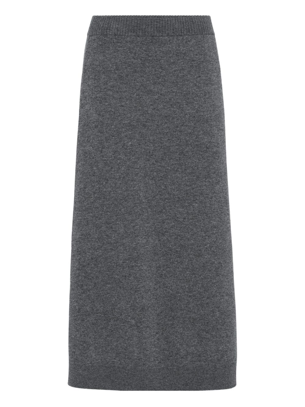 Knitted midi skirt - Grey