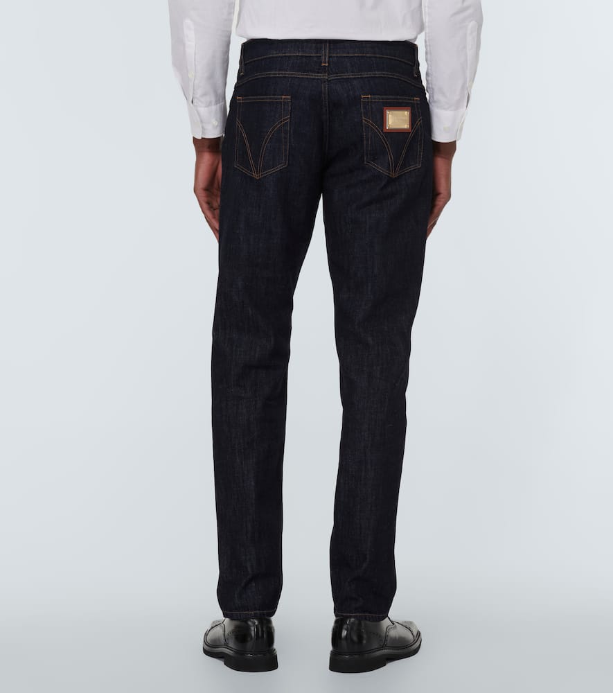 Mid-rise slim jeans