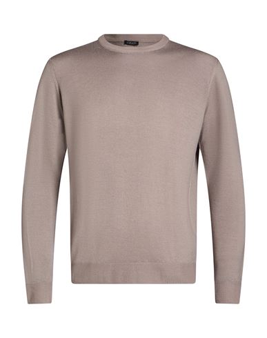 Man Sweater Taupe Size XXXL Merino Wool