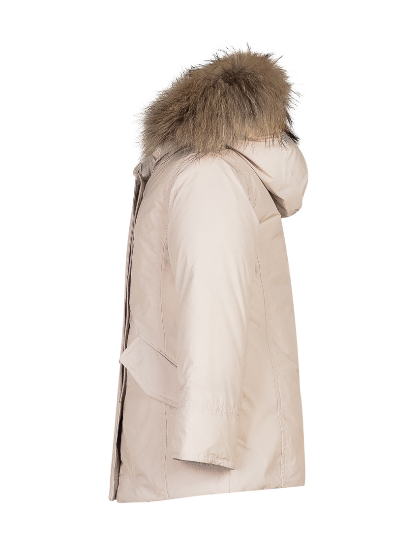 Girls Off White Hood Trench Coat