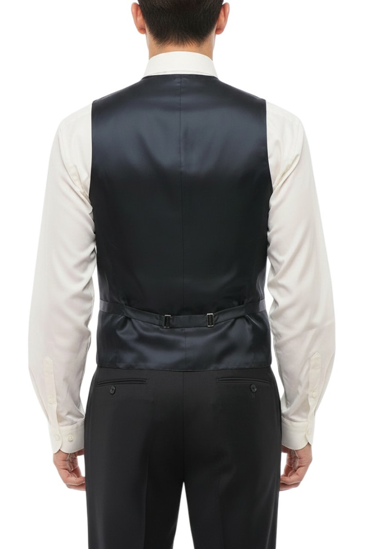 Blue Four Button Waistcoat