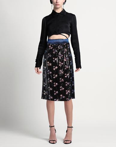 Woman Midi skirt Black Size 4 Polyester