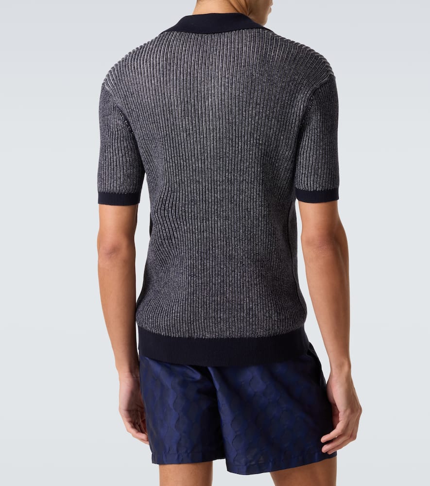 Rino cotton and cashmere polo shirt