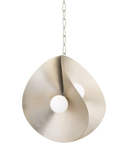 Corbett Peony 4-Light Pendant Light in Warm Silver Leaf