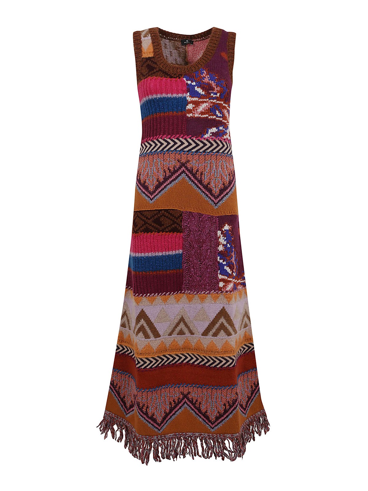 Wool blend maxi dress