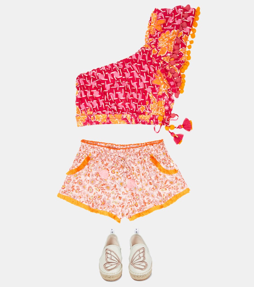 Poupette St Barth Kids Lulu floral shorts
