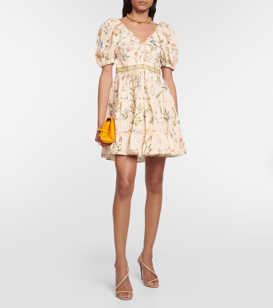 Manzanilla Paraíso embroidered minidress
