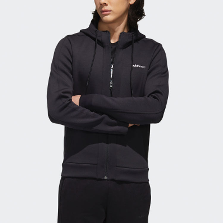 Neo Casual Sports Hooded Jacket Black