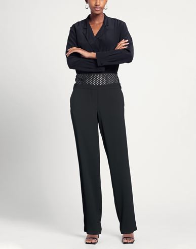 Woman Pants Black Size 2 Polyester