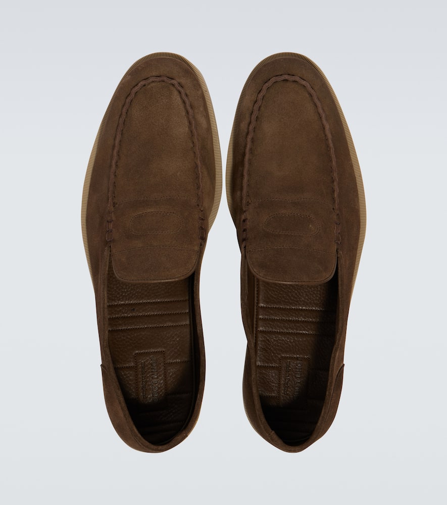 John Lobb Pace suede loafers