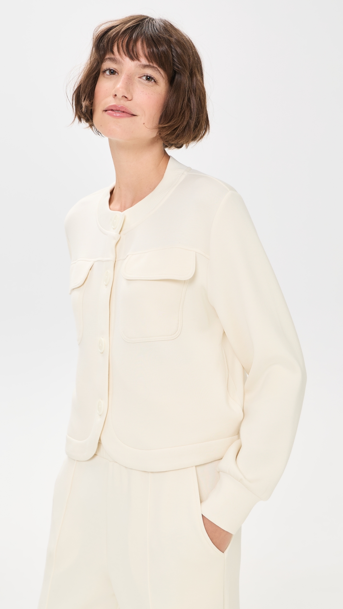 Hartwell Button Through Sweat Jacket Pristine