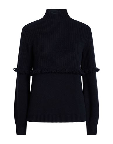 Woman Turtleneck Midnight blue Size M Cashmere, Metal