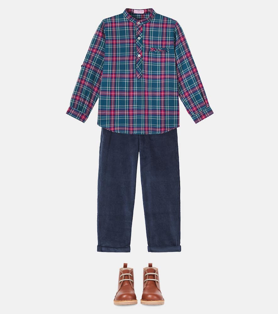Mateo tartan cotton-blend shirt