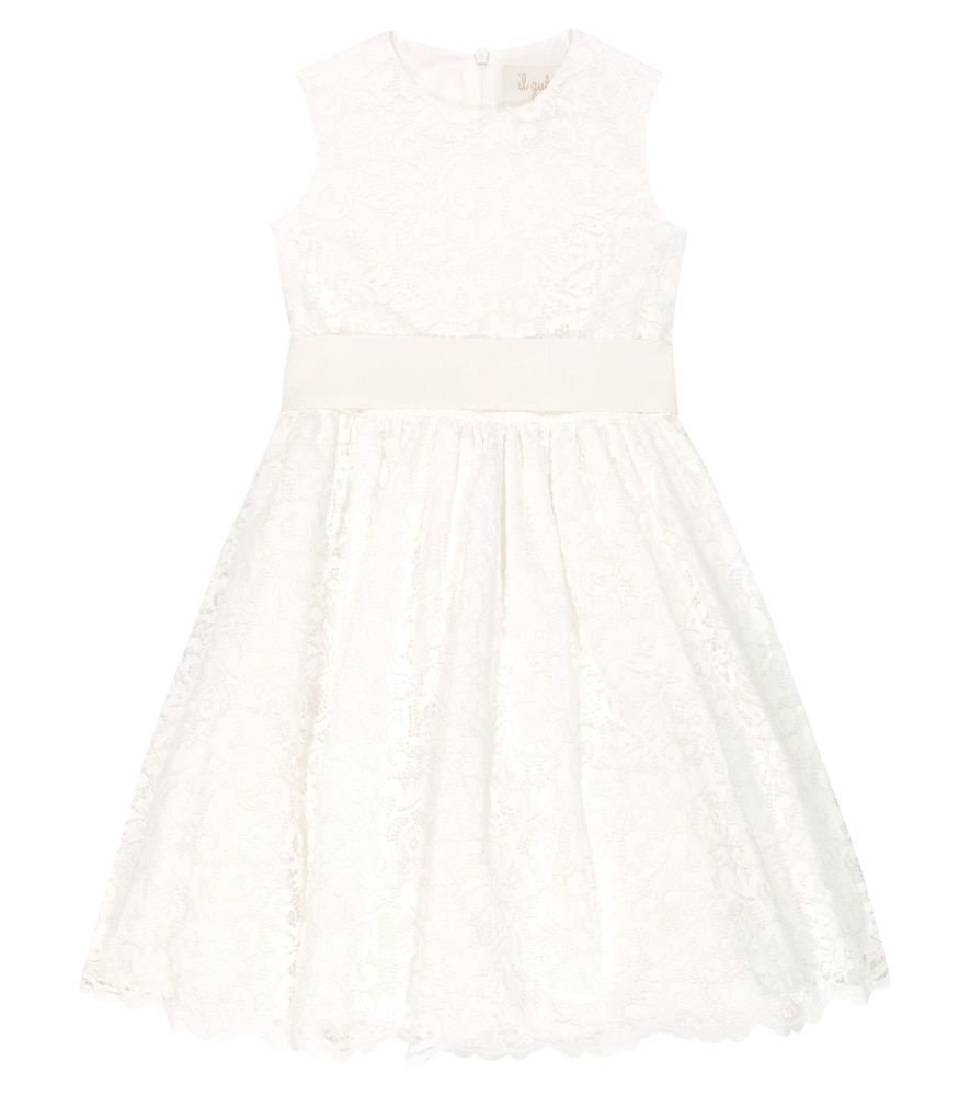 Il Gufo Cotton-blend lace dress