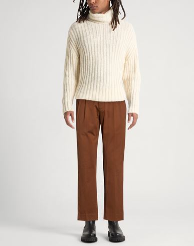 Man Pants Brown Size 32 Cotton, Elastane