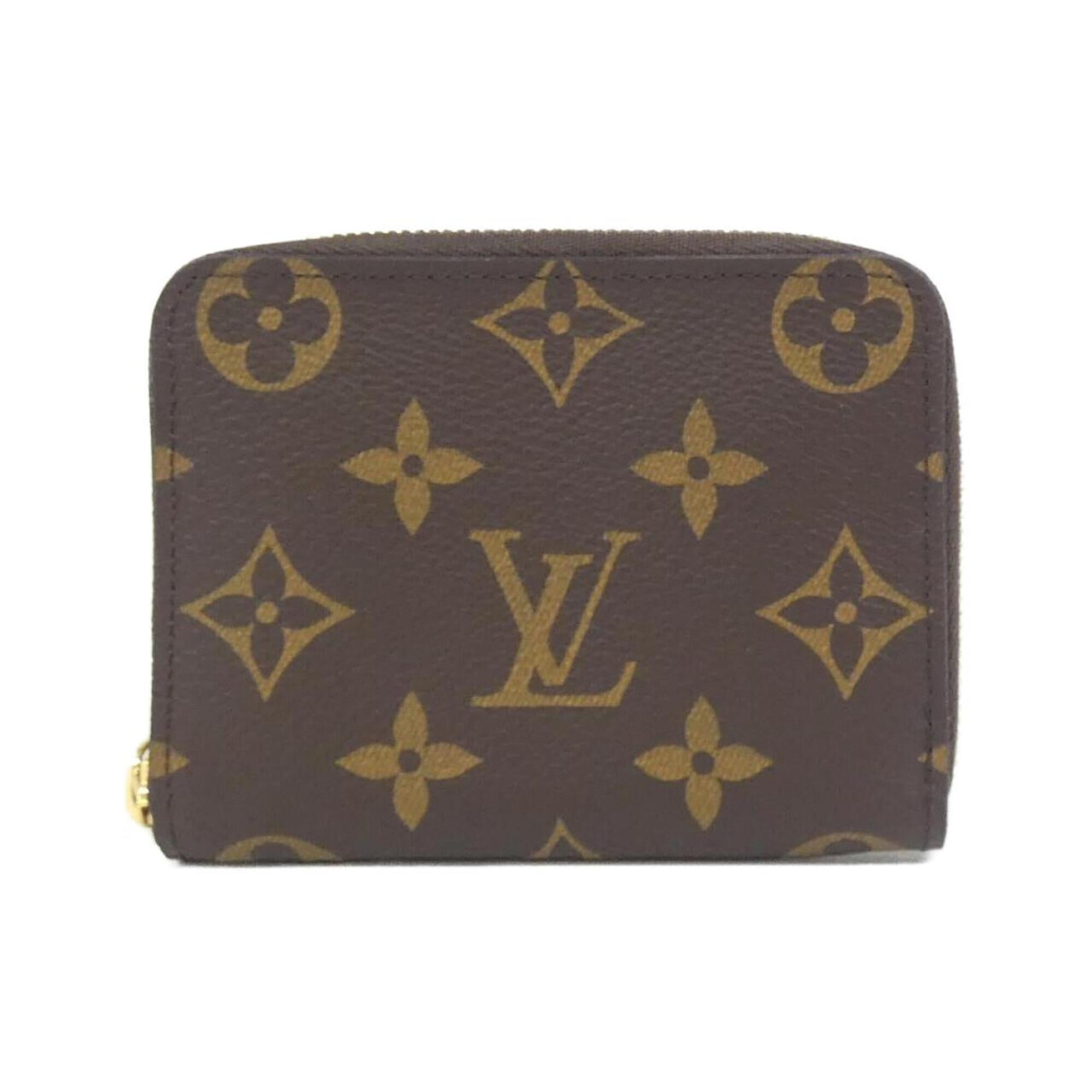 Louis Vuitton Marron Coated Canvas Coin Purse/Coin Case Pre-Owned