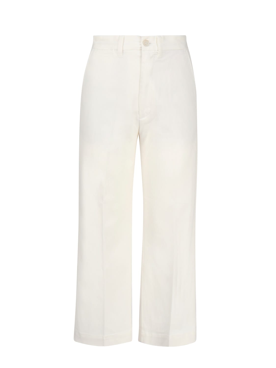 Cropped flared trousers