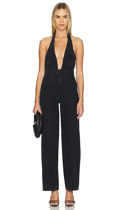 RTA Sadie Denim Jumpsuit in Black. -  29 also in 24, 25, 26