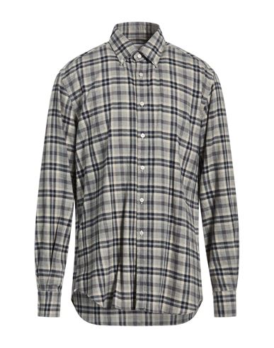 Man Shirt Grey Size 15 Cotton, Wool
