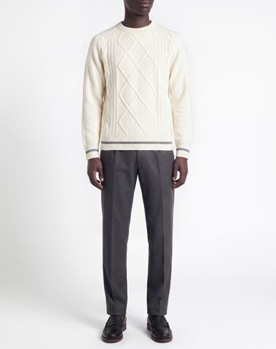 Man Sweater Ivory Size 44 Polyamide, Wool, Viscose, Cashmere