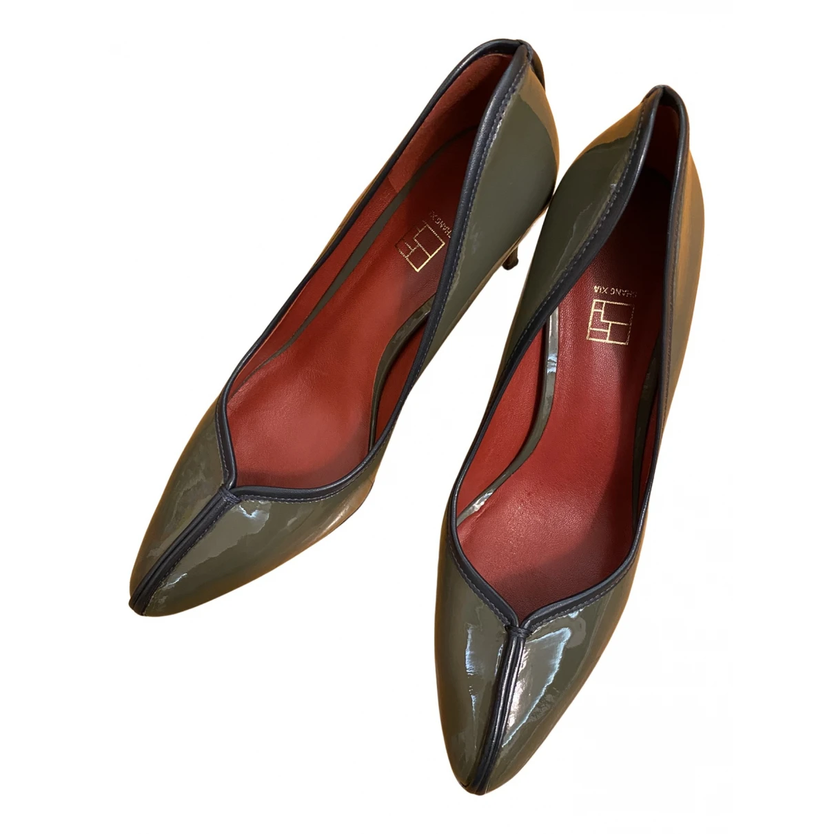 Heels Leather for Female 34 EU