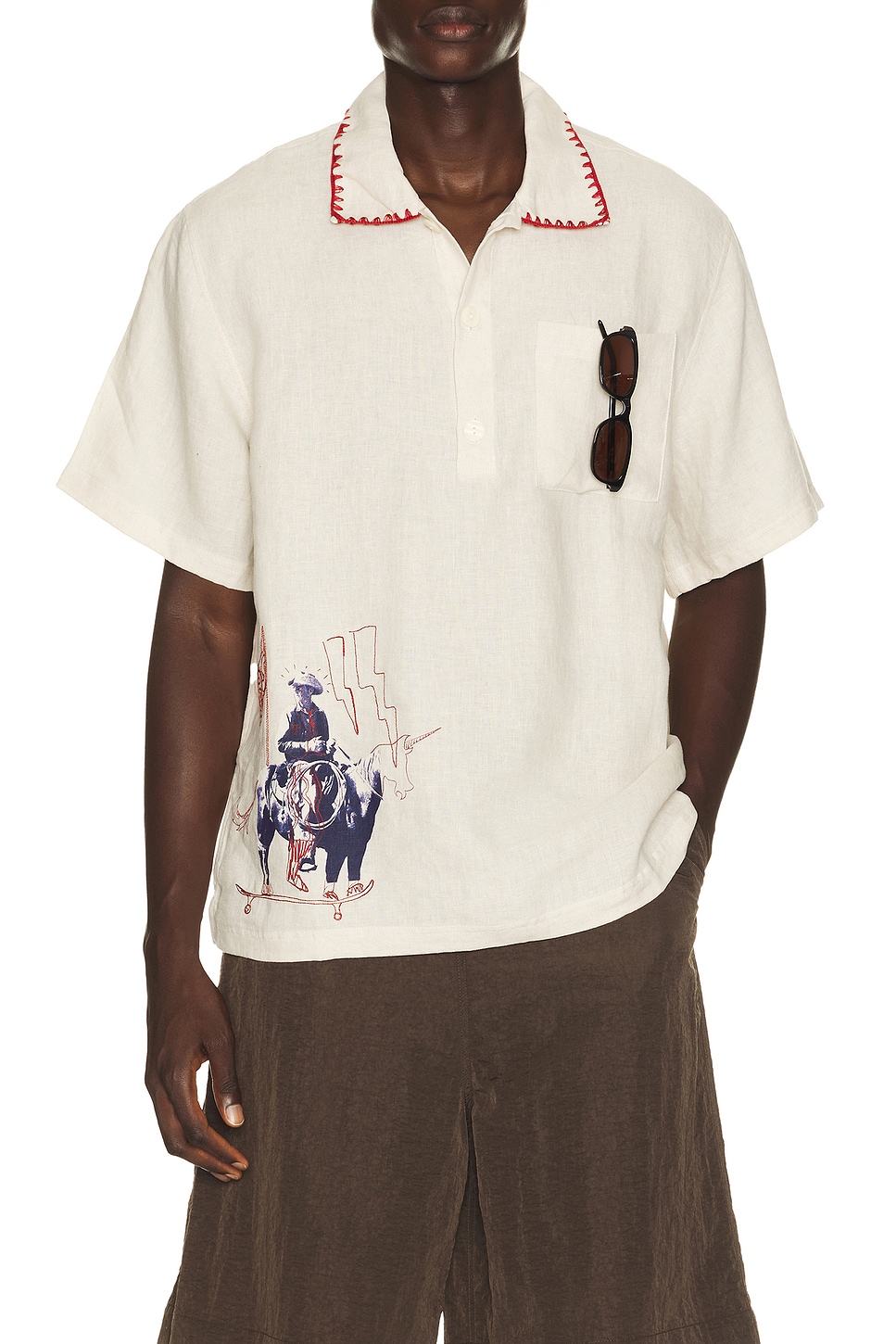 OAS HEMD GIRONA in Beige - Cream. XL/1X also in L