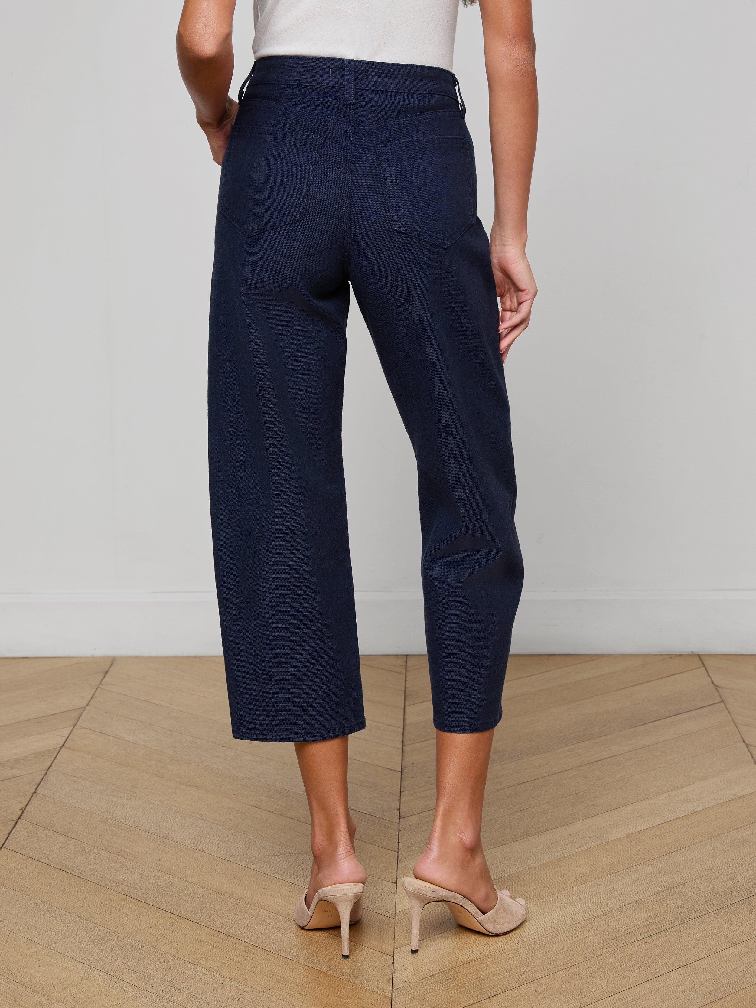 Mallis Bow-Leg Jean In Saturated Blue