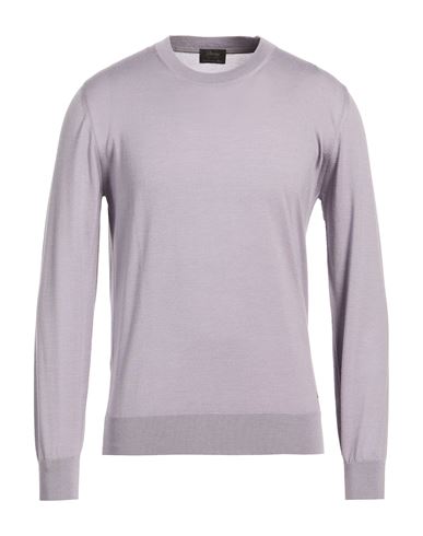 Man Sweater Lilac Size 44 Cashmere, Silk