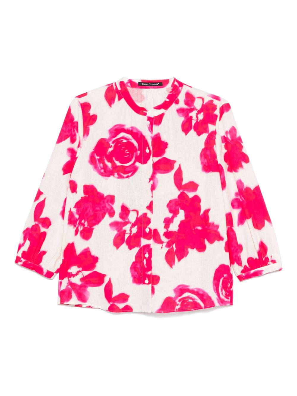 Floral-print shirt - Pink